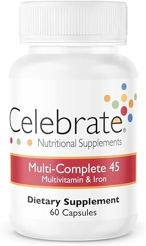 Miniatura 2 de Paquete de vitaminas bariátricas para celebrar  Multivitamínico de hierro multicompleto de 45 mg y probiótico de equilibrio + cápsulas prebióticas,