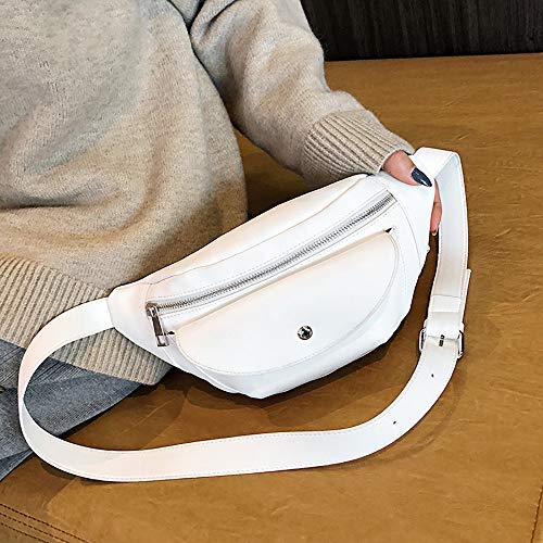 Goddessvan Waist Bag for Womens Fanny Packs Fashion Flap Crossbody Bags Quilted Belt Bag Ladies Waist Purse White - Thumbnail 6