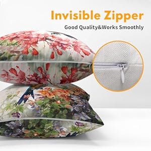 Watercolor Bird Throw Pillow Covers - Spring Hummingbird Outdoor Pillow Covers 18x18 Inch Summer Tropical Flowers Cushion Cases Set of 2 Pillowcase for Patio Furniture Bed Watercolor Bird Throw Pillow Covers Spring Hummingbird Outdoor Pillow Covers 18×18 Inch Summer Tropical Flowers Cushion Cases Set of 2 Pillowcase for Patio Furniture Bed