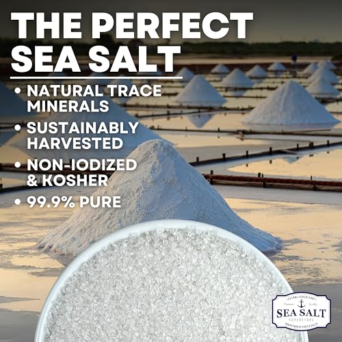 Coarse Grain Kosher Sea Salt for Grinder, Non-Iodized & Natural Replacement for Table Salt, 5 oz Bag - Thumbnail 3