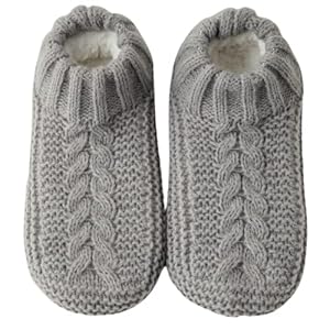 Vihir Hüttensocken Herren & Damen Winter, Rutschfeste Hausschuh Socken, Dicke Pantoffel Socken, Weiche Stoppersocken, Slipper Socken, Warme Hüttensocken Winter Weihnachtssocken Geschenk 1 Paar