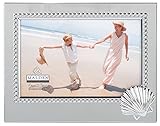 Malden International Designs 'Vacation Memories' Sea Shell Silver Beaded Metal Frame, 4 by 6-Inch