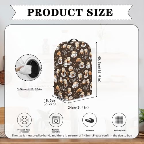 Funda para licuadora y cafetera, cubierta anti polvo miniatura 6