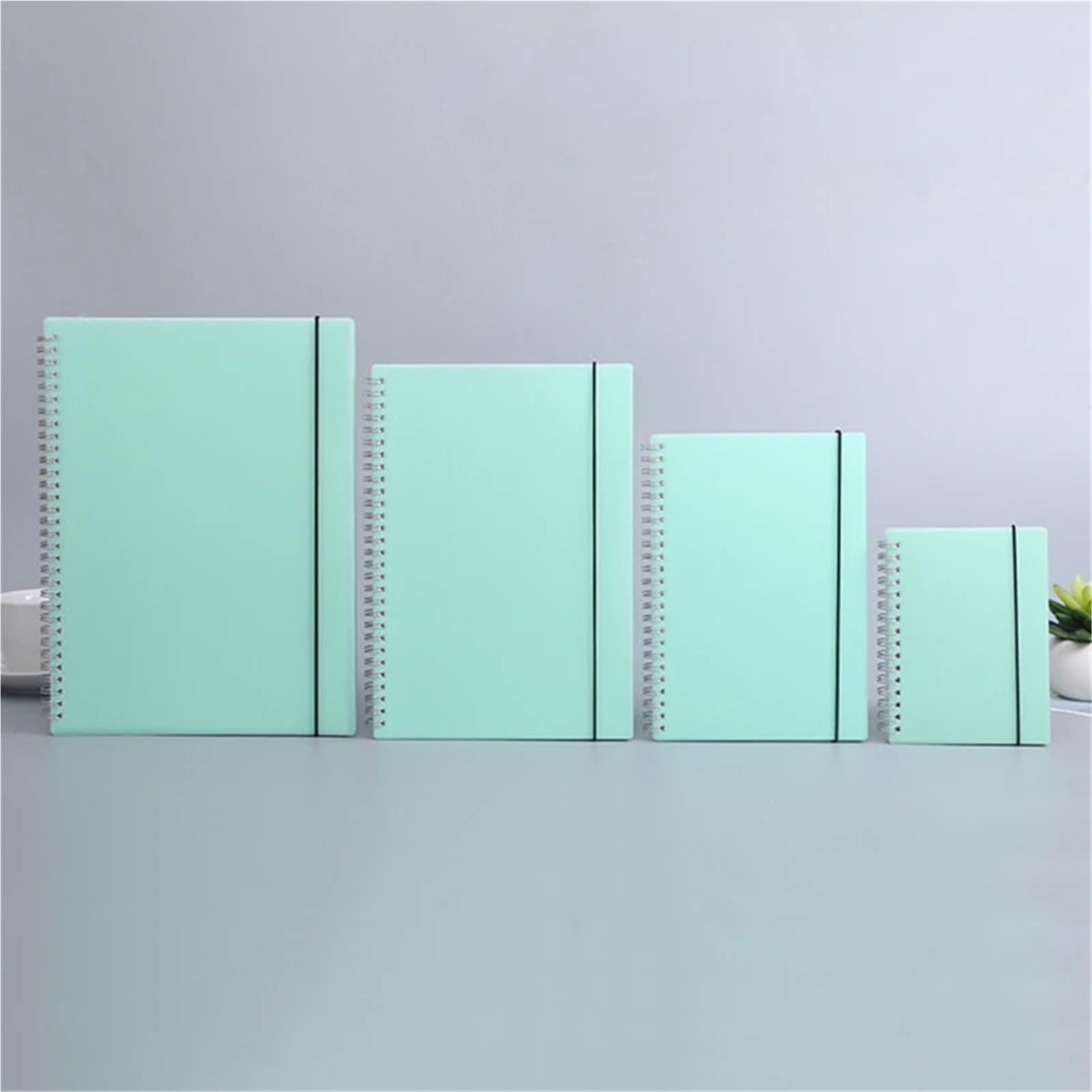 spiralbuch A6 B5 A4 Green Coil Notebook To-Do Lined DOT Blank Grid Paper Journal Tagebuch Skizzenbuch for Schulschreibwaren(Blank,A4)