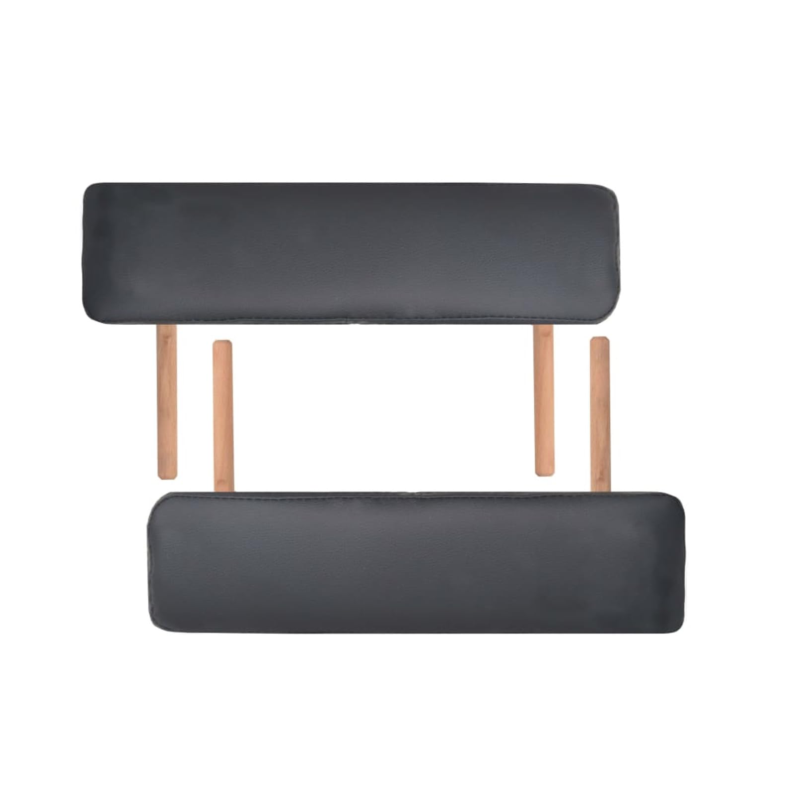 GuyAna Lettino da Massaggio 2 Zone Pieghevole Spessore 10 cm Nero,Salute e Bellezza,Cura della persona,Massaggi e relax,Poltrone da massaggio(SPU:110151)