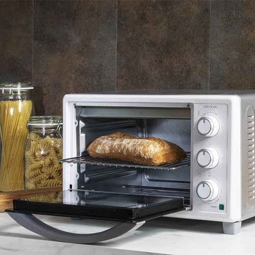 Cecotec Forno elettrico da tavolo Bake&Toast 2300 Bianco 1500 W, multifunzione, capacità di 23 litri, timer, temperatura regolabile e porta a doppio vetro, bianco - Immagine 2
