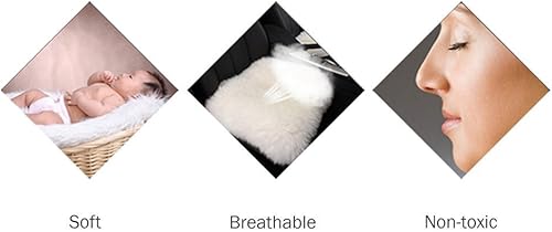 Miniatura 6 de Fundas de cojín de asiento de coche de piel de oveja genuina de Australia de 18 pulgadas, cojín para silla, funda de asiento para automóvil, silla