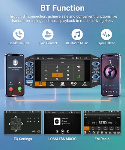 Reproductor multimedia para auto Rimoody 5 pulgadas 1 Din miniatura 4