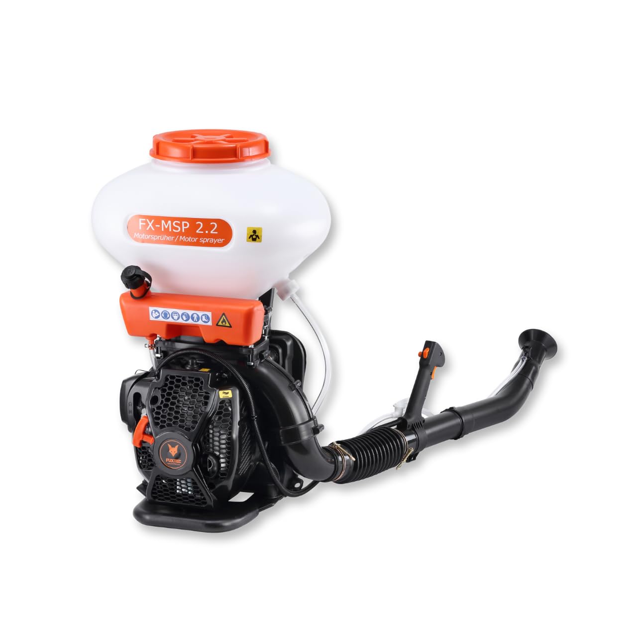 Spruzzatore atomizzatore chimico a zaino Fuxtec - 2 tempi - 2.95CV - motore a benzina - capacità 26L - diserbante - fertilizzante - sale invernale - protezione piante - polvere o liquido - FX-MSP2.2