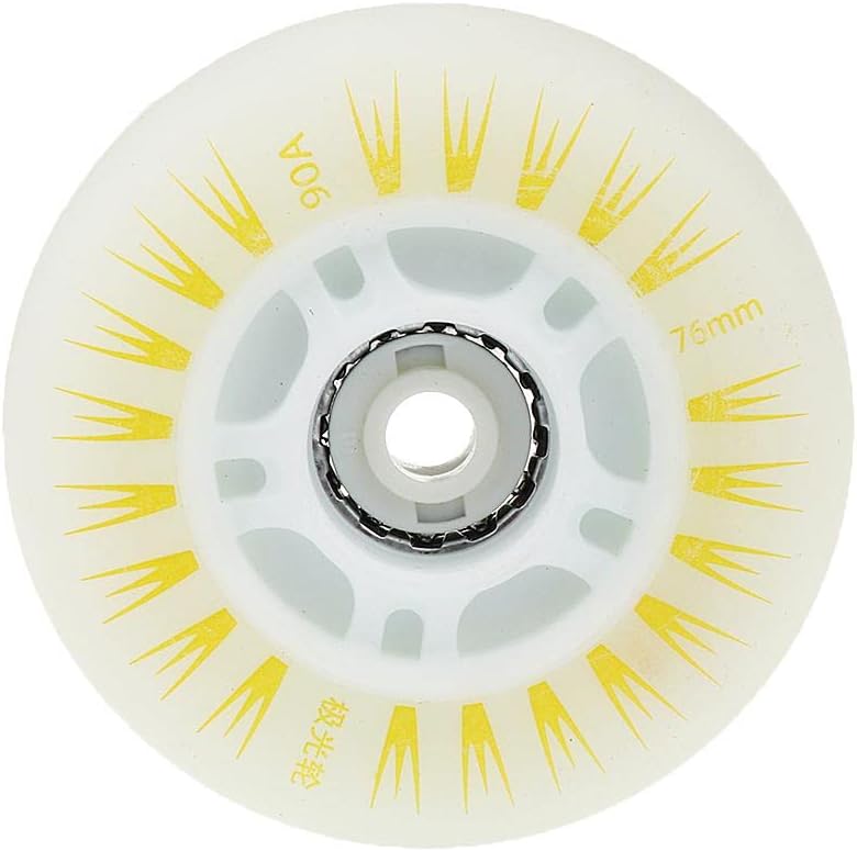 4pcs Flashing PU Wheels for Children Inline Skating - Faster, Safer, 72mm 76mm 80mm - Roller Skates Parts Set - Multi-Colored, 76mm