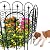 AMAGABELI GARDEN & HOME 8 Panels Decorative Garden Fences and Borders for Dogs 24in(H)×10ft(L) No Dig Metal Fence Panel Garden Edging Border Fence for Animal Barrier Fencing for Flower Bed Yard Patio