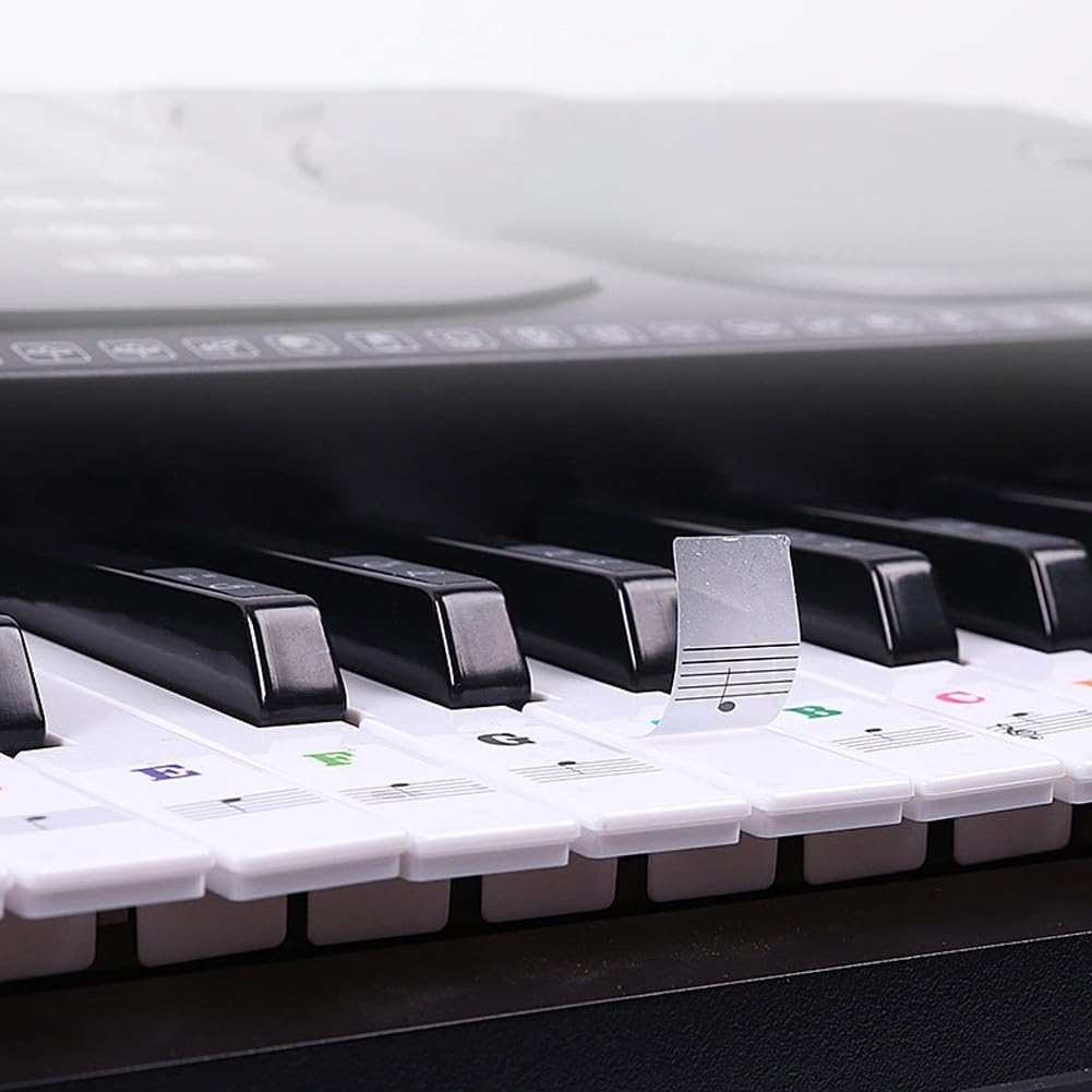 Autocollants pour clavier de piano avec 88/61/54/49/37 touches, faciles à enlever et à apprendre