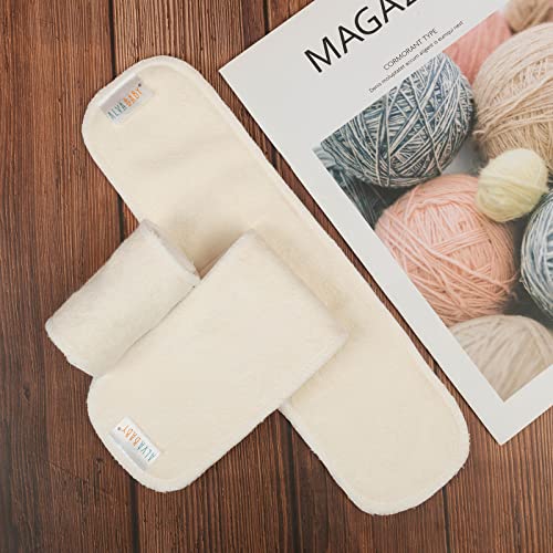 Alvababy 12Pcs Newborn Cloth Diaper Insert,4 Layers Cloth Diaper Inserts thumb #7
