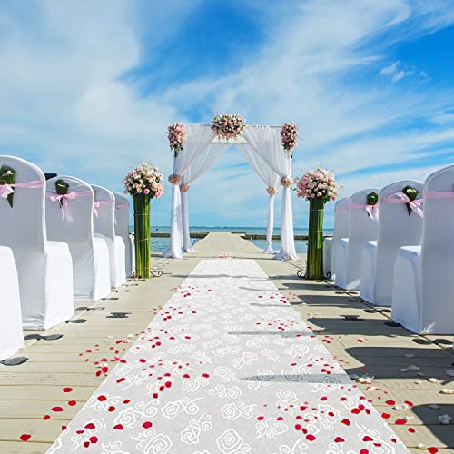 Healon Hochzeitsdeko Gangläufer Weiß 30,5 x 0,9 m