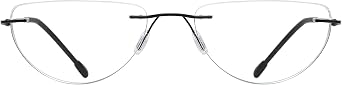 Rimless Lightweight Reading Glasses for Women and Men