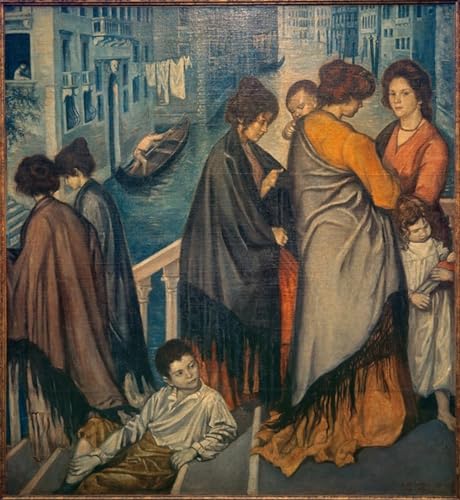 Tableau sur toile Venise pour décoration de bureau moderne