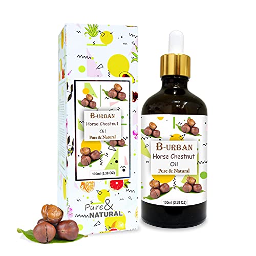 Image of B-URBAN Horse Chestnut Oil |Pure and Natural Horse Chestnut Oil | Firm, Hydration, Toning, Cosmetic Grade| Skincare, Hair Care, and DIY Purpose (100ml)