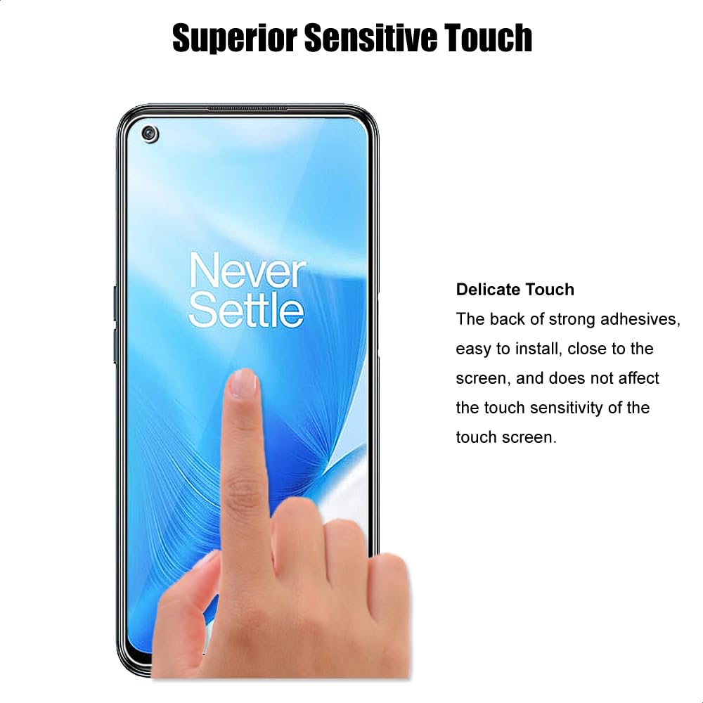 Displayschutzfolie für OnePlus Nord N200 5G Panzerglas mit Kameraobjektivschutz, Anti-Kratzer, HD Klar, 3 Stück