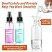 30 Pack 2 oz Fine Mist Mini Clear Spray Bottles with Pump Spray Cap - for Essential Oils, Travel, Perfumes - Refillable & Reusable Empty Plastic Bottles Travel Bottle