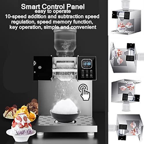 Snow Cone Machine Countertop1300/1600W, Kompakter Crushed Ice Maker, 390/520LBS Pro Tag, Selbstreinigende Und… – Bild 3