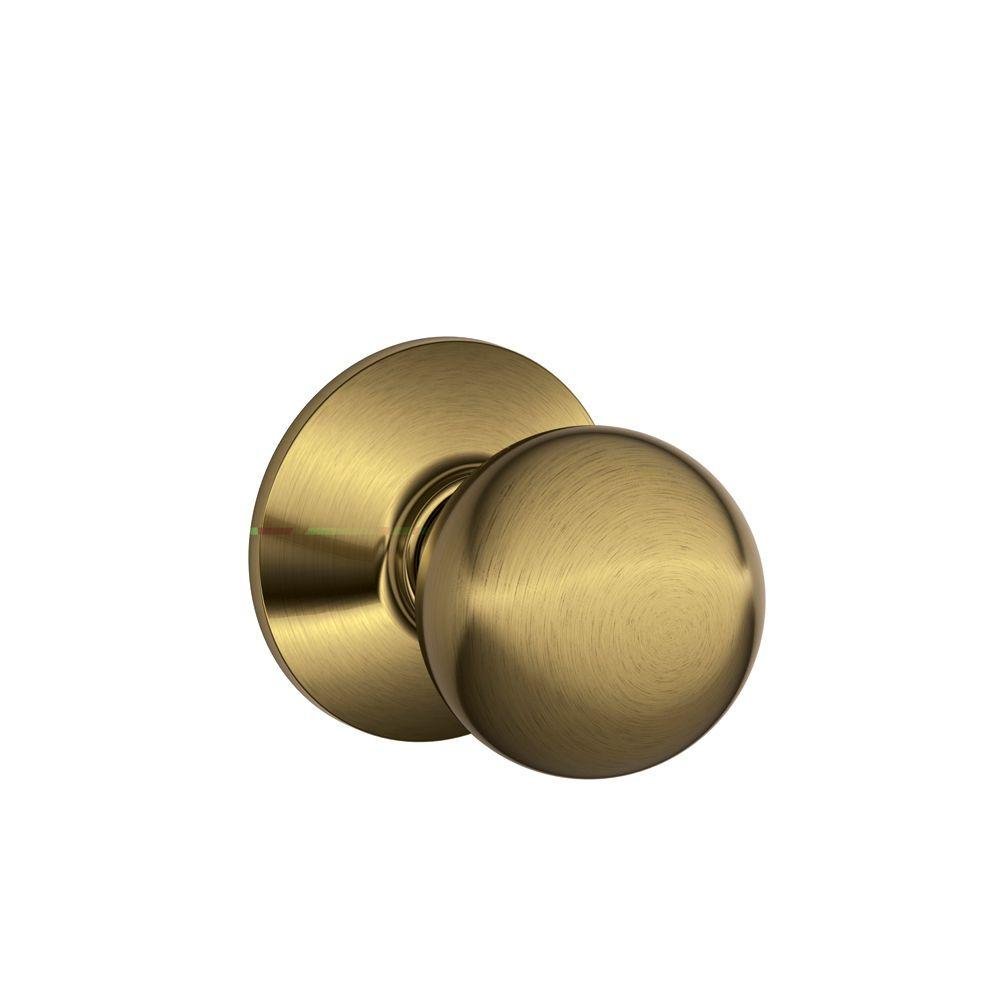 SCHLAGE F10ORB609 Yörünge Geçiş Düğmesi, Antik Pirinç