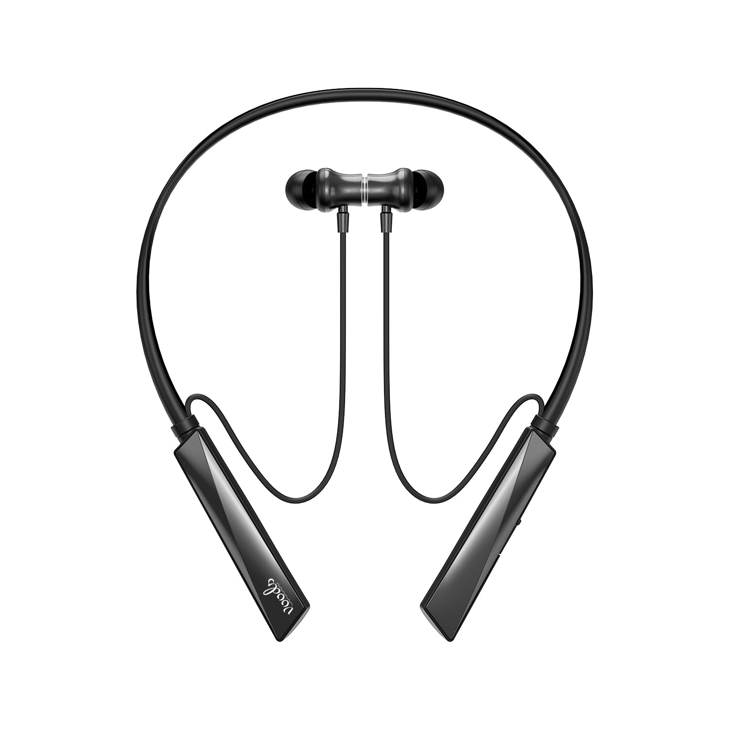 Ultra Neckband, 5 Voice Change Feature with Vibration Call Alert & Magnetic On/Off, 30 Hrs Playtime, Bluetooth V6.0 in Ear Earphones, Fast Charging, Flexible Band with IPX6 Rating (Black)-image-45