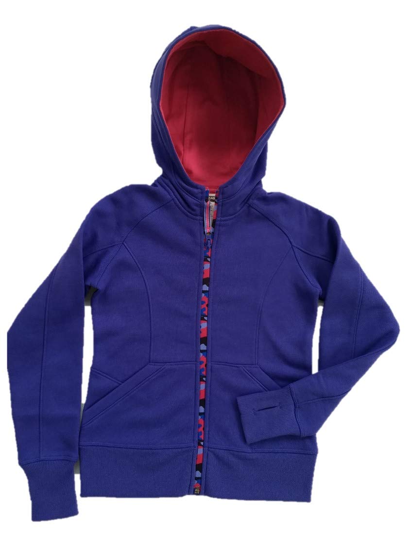 Kirkland Signature Girls' Full Zip Hoodie (Purple/Pink, L-12/14)