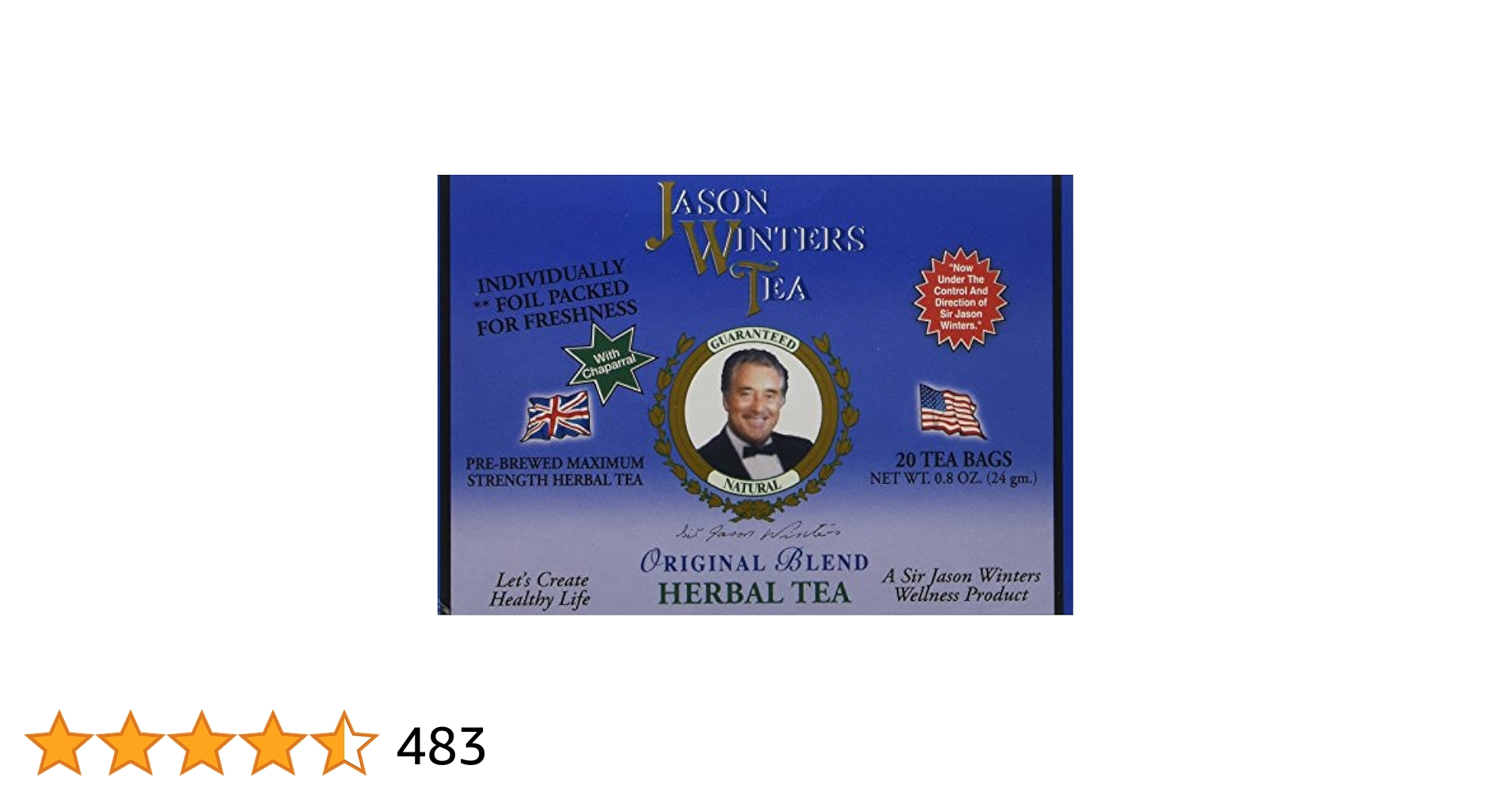 JASON WINTERS HERBAL TEA 30パック Amazon.com : Jason Winters Original Blend Tea Bags with Sage