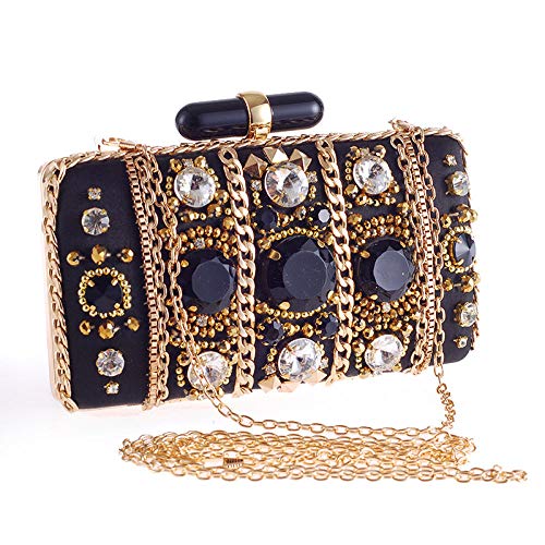 Pochette Donna Accessorio Vintage con Perline a