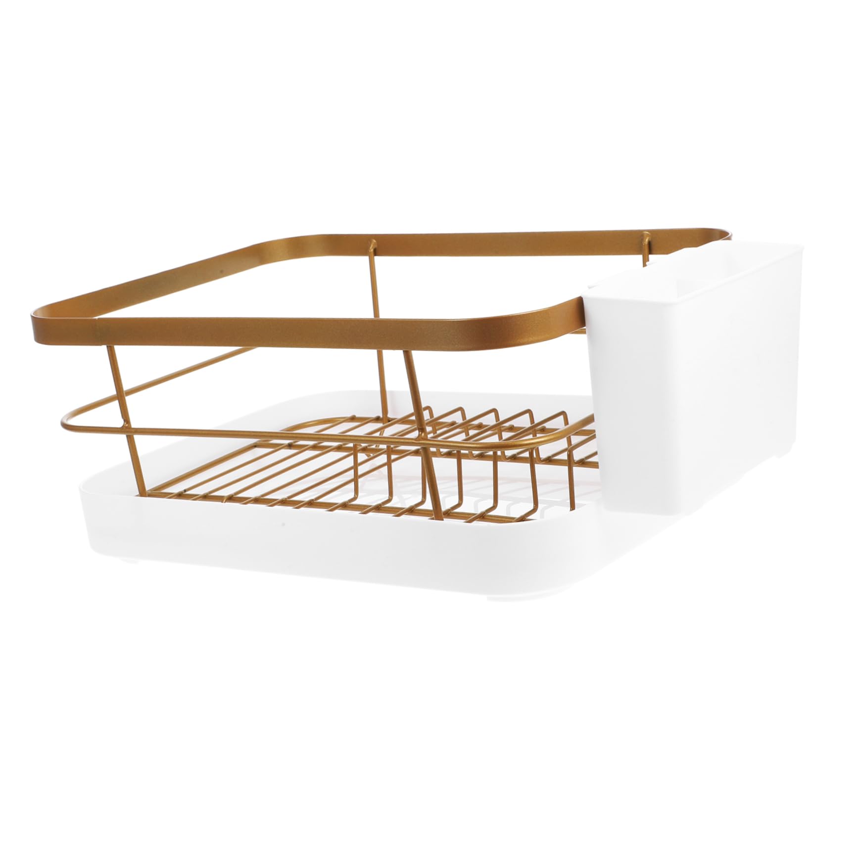Escurreplatos De Encimera Metálico Dorado 45x30 Cm Acero Inoxidable Soporte Para Platos y Cuencos Multifuncional Cocina Hogar Capacidad Para 9 Platos y 12 Cuencos