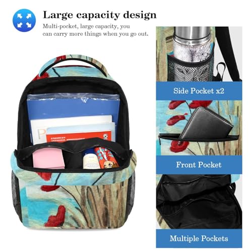 Sac à dos avec trousse d'étudiant grand format cartable multicolore #03