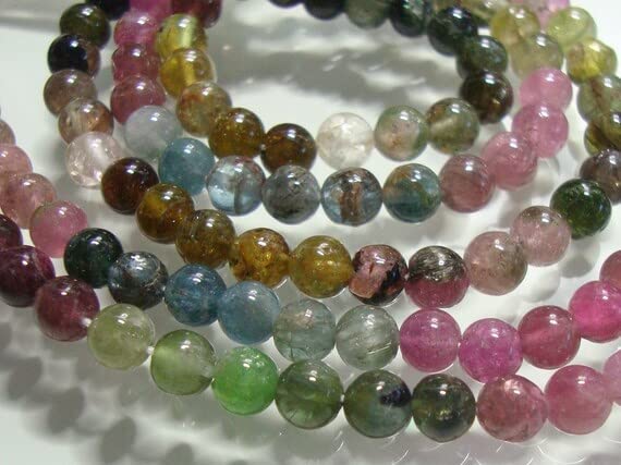 Watermelon Round Smooth Beads LKBEADS : perles naturelles pour bijoux vibrants