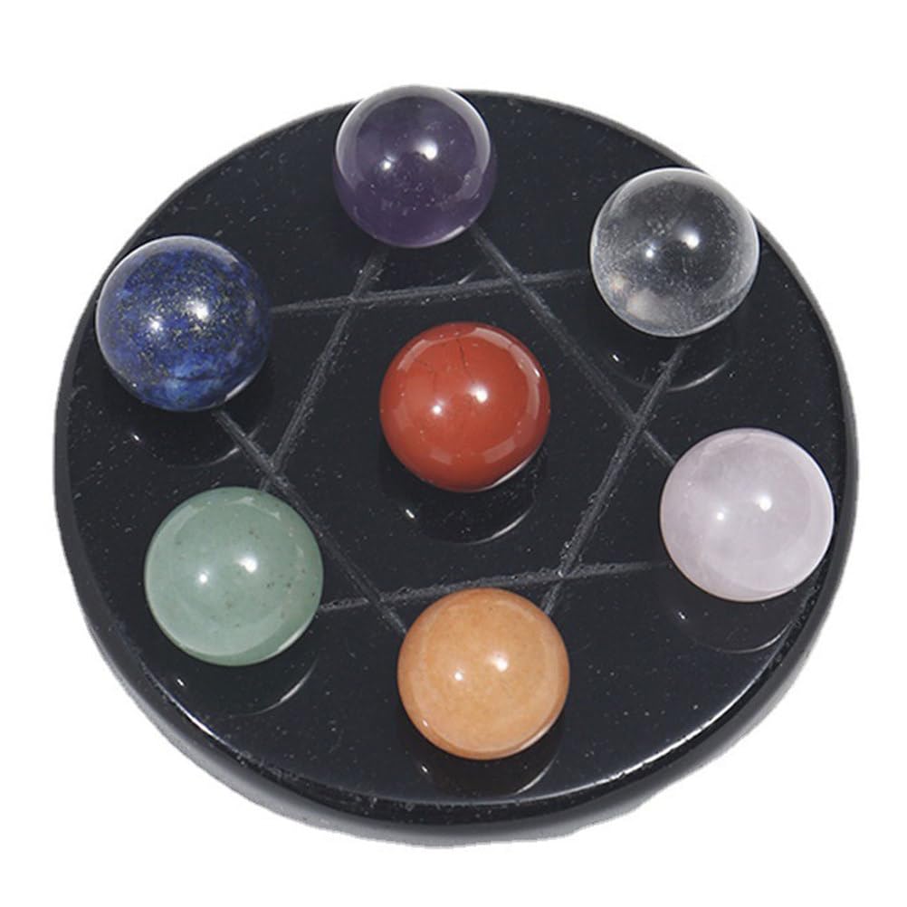 Kit Boules de Cristal 7 Chakras : Cadeau Spirituel de Guérison Reiki