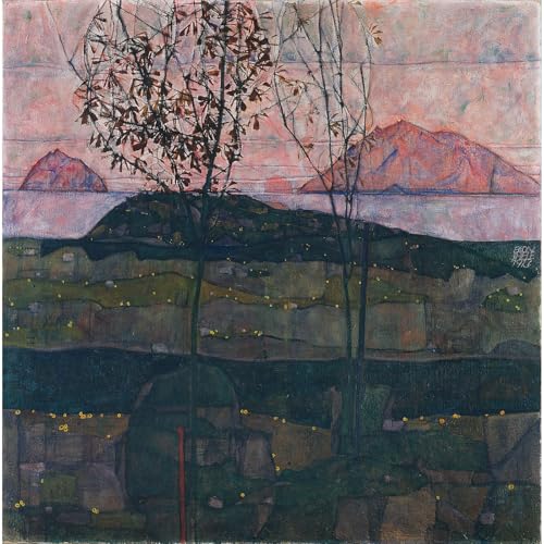 Soleil couchant Egon Schiele impression giclée 61x45.7cm le cadeau idéal pour amateurs d'art