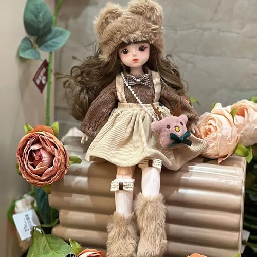 Retcvk 1/6 BJD Ball Jointed Blythe Smart Doll With Clothes - Anime Kawaii Myou Doll (Zongcha)