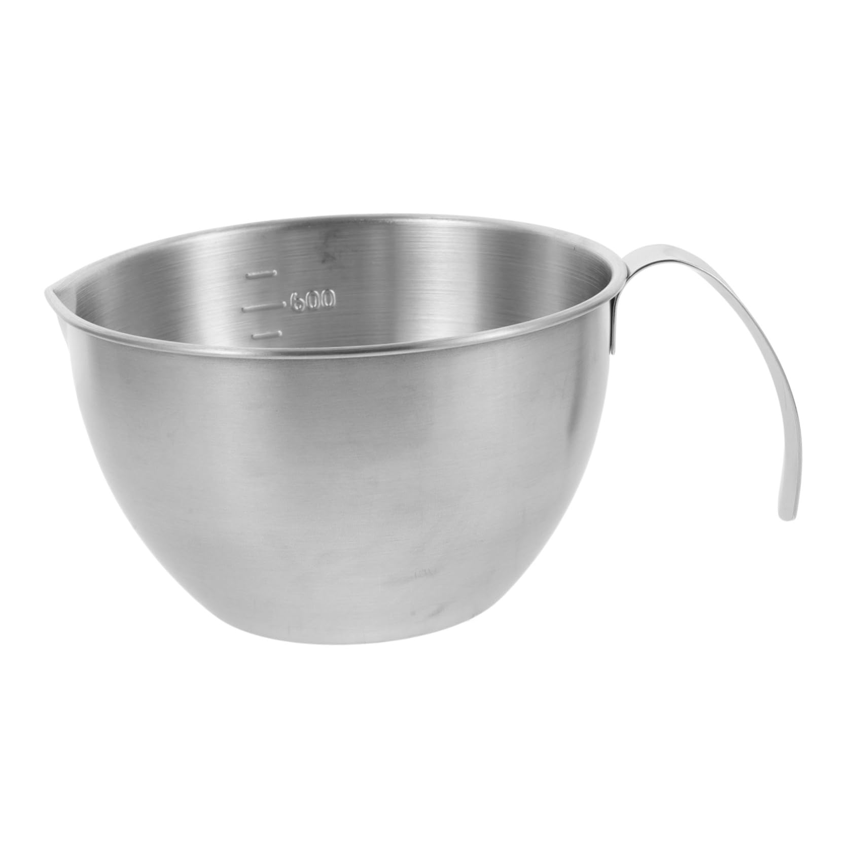Cabilock 5 Piezas Cuenco de acero inoxidable tazón tazones de preparación cuencos nido verter el tazón de fuente para mezclar alimentos tazones de cocina para mezclar Silver