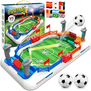Dromlag mini baby-foot rouge pour 2 joueurs, 4-11 ans