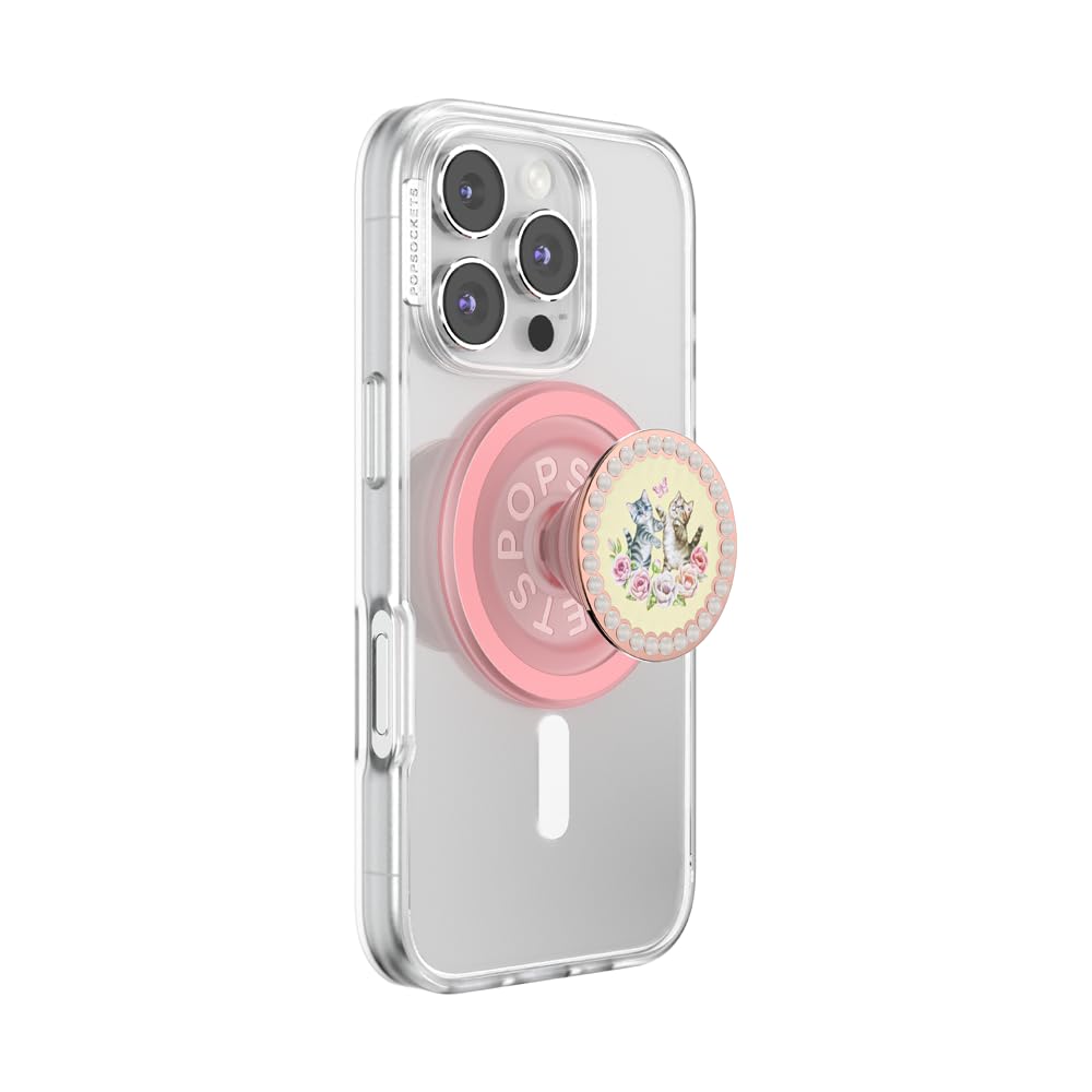Poignée de téléphone pour MagSafe PopSockets Support magnétique Chat Kitty Cameo - 8