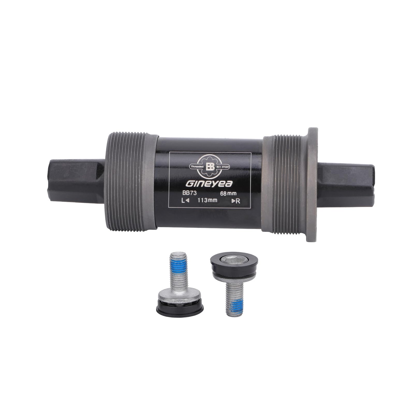 Bicycle Bottom Bracket Square Taper Bike Bottom Bracket for Mountain/MTB/Road/Fat Bike, Optional Square BSA 68mm x 110.5/113/118/120/122.5mm (68x113mm)
