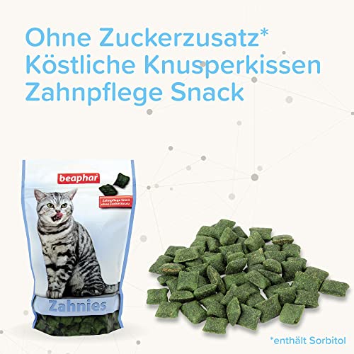 Beaphar Zahnies - Für Katzen - Fördert die Zahnhygiene - Katzensnack - 2er Pack (1 x 150 g)