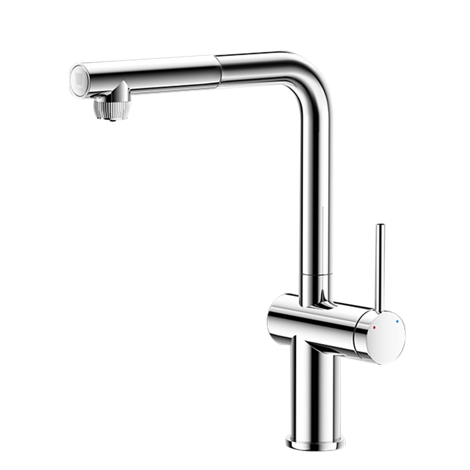 ZYCHSJXA 3 Way Kitchen Taps Mixer Pull Out Brass Brushed Finish