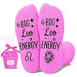 HAPPYPOP Leo Gifts for Women - Zodiac Socks, July August Birthday Gifts, Astrology...