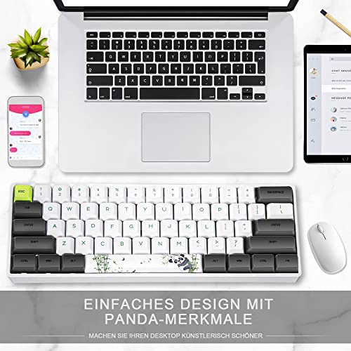 MIHIYIRY SK61 Tastiera meccanica da gioco, 60% con...