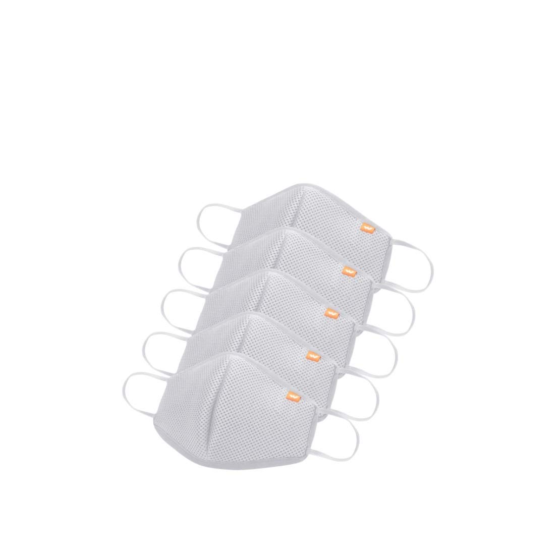 Wildcraft Men's Polyester SUPERMASK W95 Reusable Outdoor Mask 5P : Glacer_Gry : M (12536