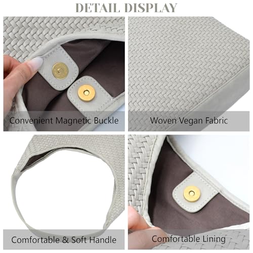 Bolso Tote Tejido para Mujer con Cartera y Asa miniatura 5