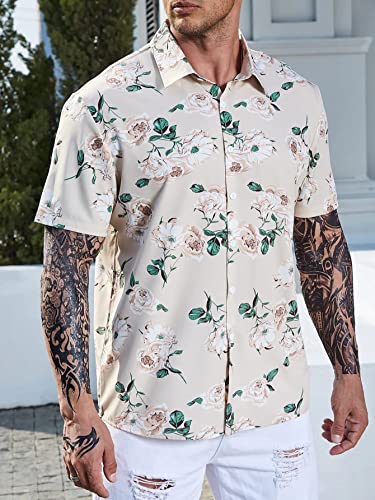 Image of Lymio Men Polyester Stylish Slim Fit Printed Casual Shirt