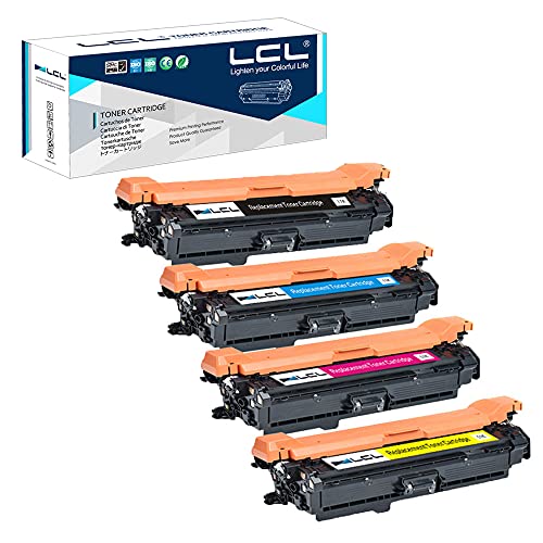 LCL Remanufactured Toner Cartridge Replacement for HP 649X 648A CE260X CE261A CE262A CE263A Color Laserjet Enterprise CP4525 CP4525dn CP4525n CP4525xh (4-Pack Black Cyan Magenta Yellow)