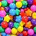 STARBOLO Ball Pit Balls - 100pcs Crush Proof Plastic Children's Toy Balls Bright 7 Colors Ocean Balls for Birthday Parties Games Pool