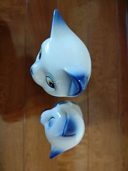 ビンテージ Norleans製 Big eye Cat置物 陶器 シャム猫 ねこ ビンテージ Norleans製 Big eye Cat置物 陶器 シャム猫 ねこ