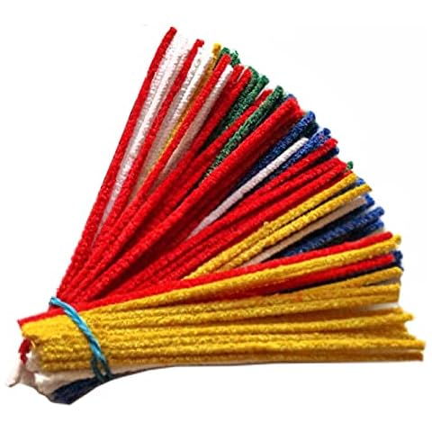 Lot de 100 cure-pipes GERMANUS colorés Cover